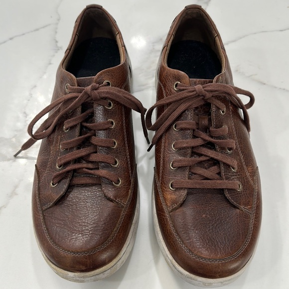 Dansko Shoes Dan Ski Vaughn Sneaker Brown Leather Mens 47 Poshmark